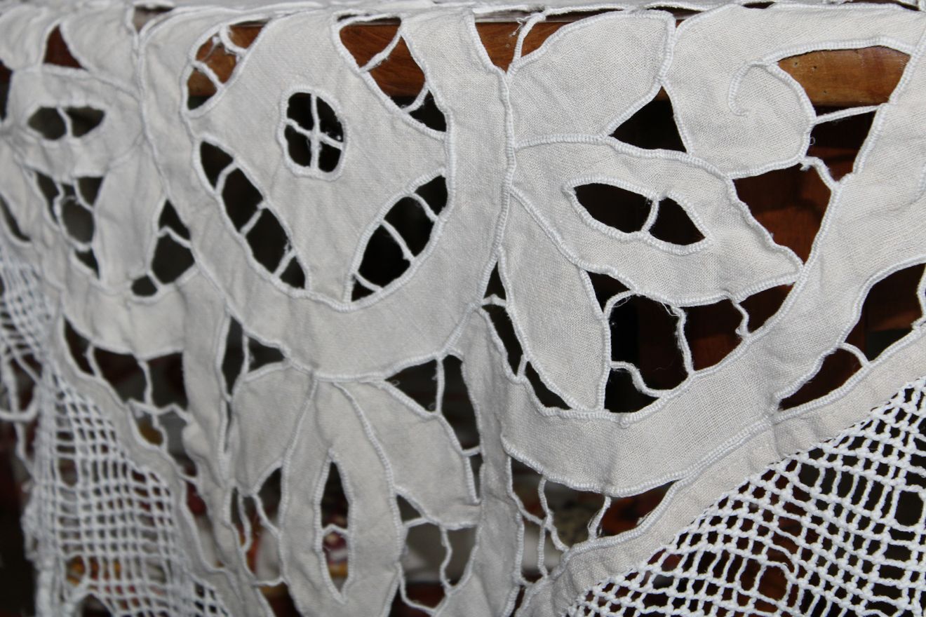 Old tablecloth