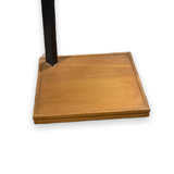 Table with two trays plant holder with midcentury wheel
