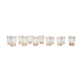 Set of 12 small liquor glasses