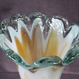 Vintage Italian Tall Vase In Murano Art Glass, 1960s