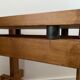 Old brutalist elm stool
