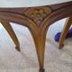 Round coffee table - Carved wood - White veined marble - Regency/Louis XV style