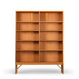 Danish Oak Bookcase "China" by Borge Mogensen for FDB Mobler, 1960s