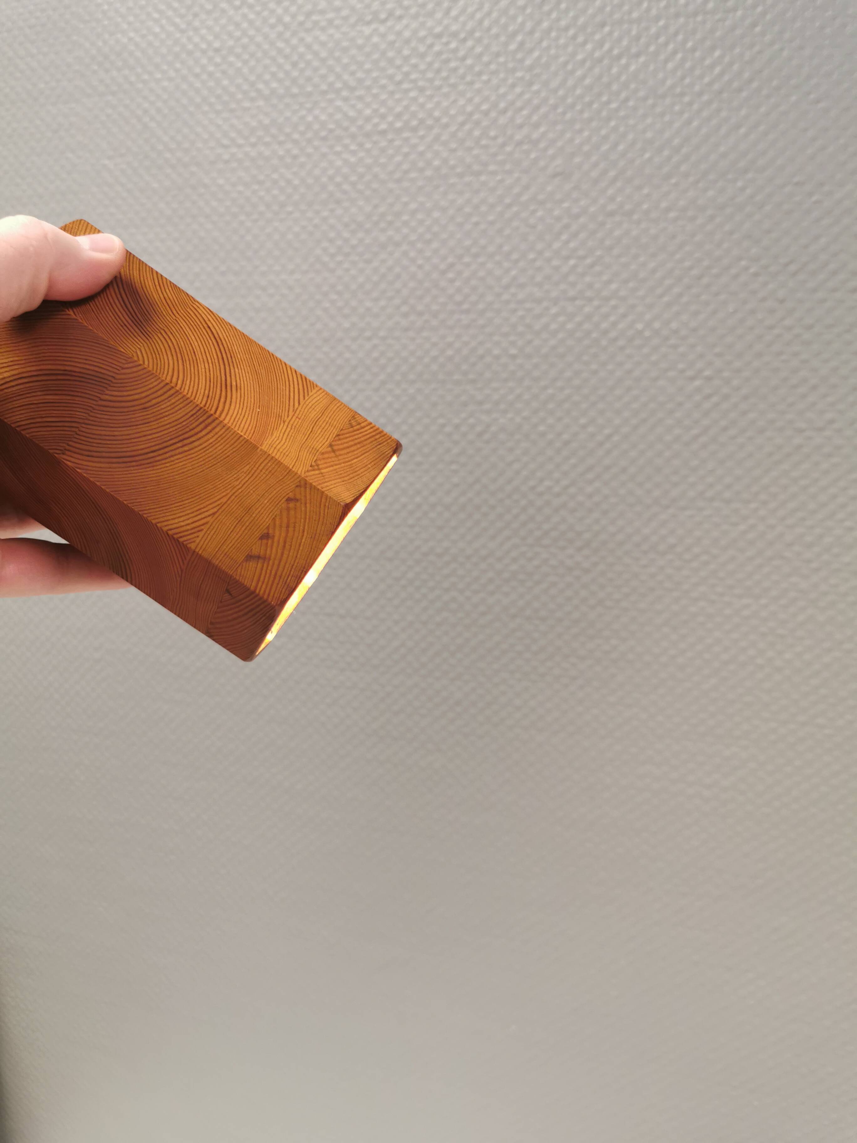 Small pine hanging lamp, swedish 1970-80s