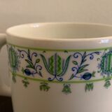 10 cups and 10 saucers in fine porcelain bernardaud cie, limoges for christofle, model eridan