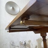 3m oak table from 1950 with its extensions