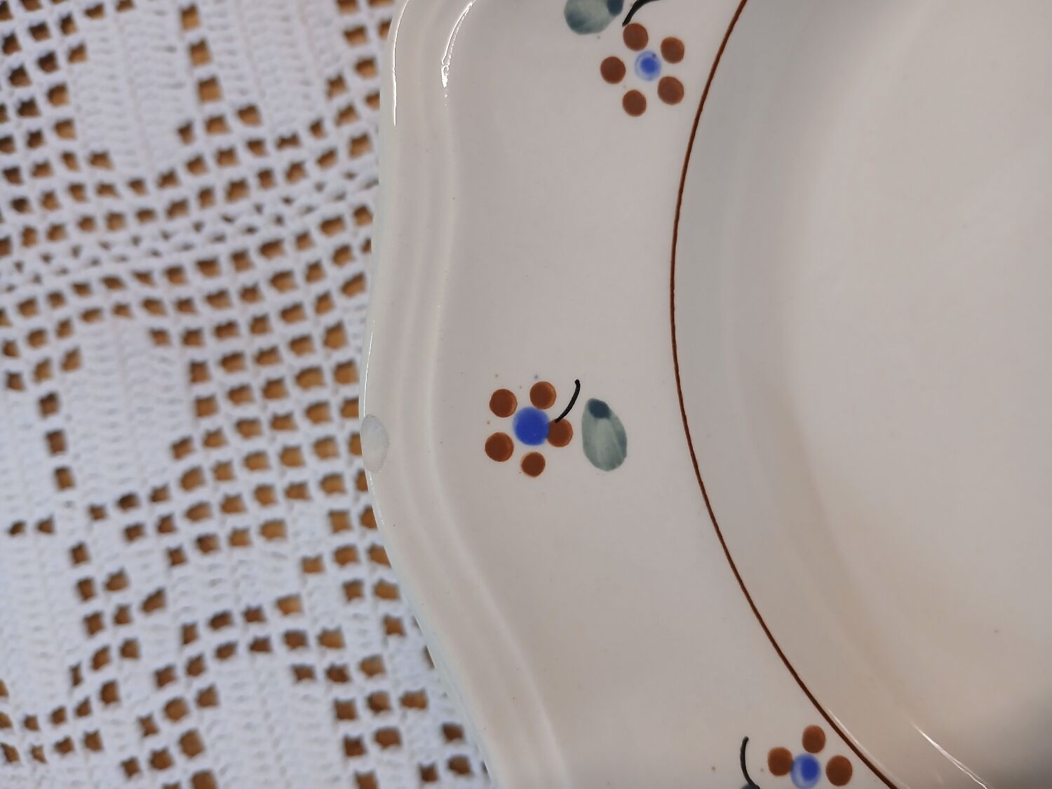 12 old Digoin and Sarreguemines soup plates