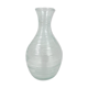 Striated glass vase