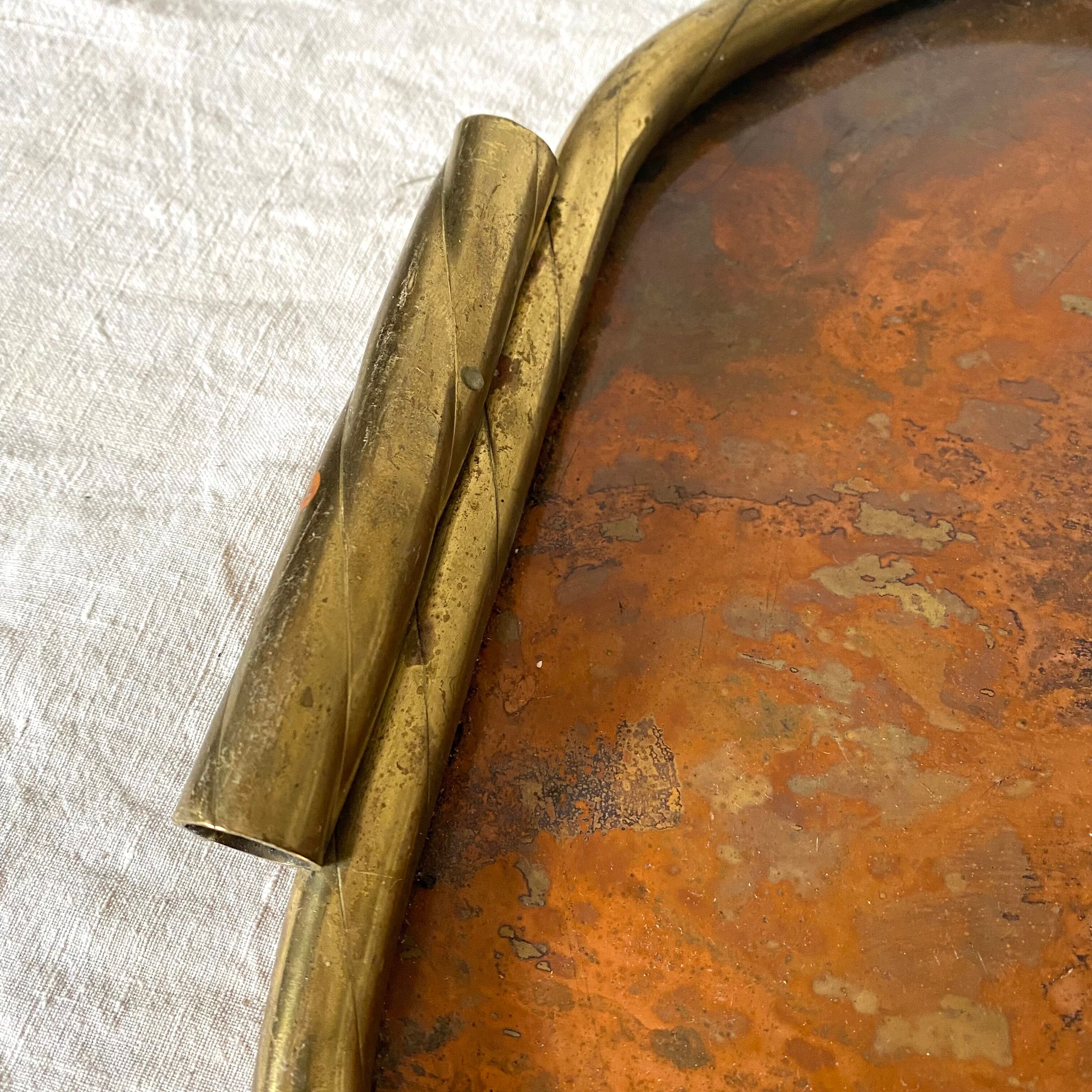 Old copper and brass top