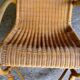 60s rocking chair rattan bamboo rocking chair