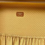 Vintage 1960s LANCEL canvas and leather suitcase