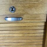 Curtain cabinet raw oak binder