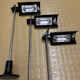 3 Ceiling lights / Wall lights Oluce – ADIM – Vico Magistretti – Chrome metal