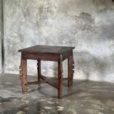 Coffee table, small vintage Indonesian modernist table in teak.