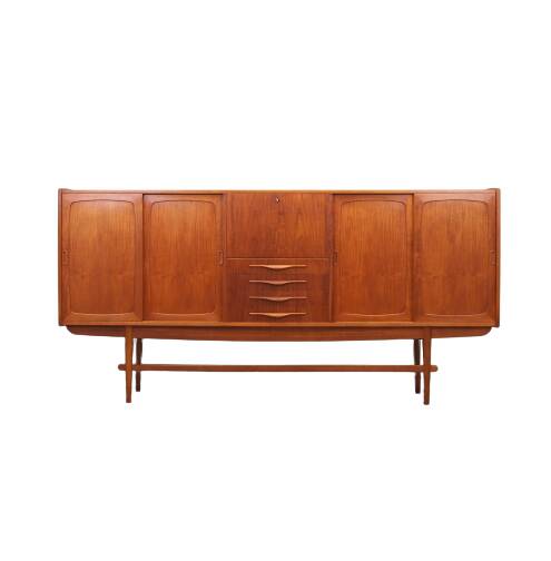 Teak highboard, Danish design, 1960s, production: Denmark
