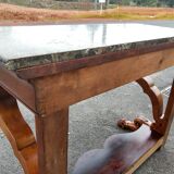 Cherry wood console from the 1830s