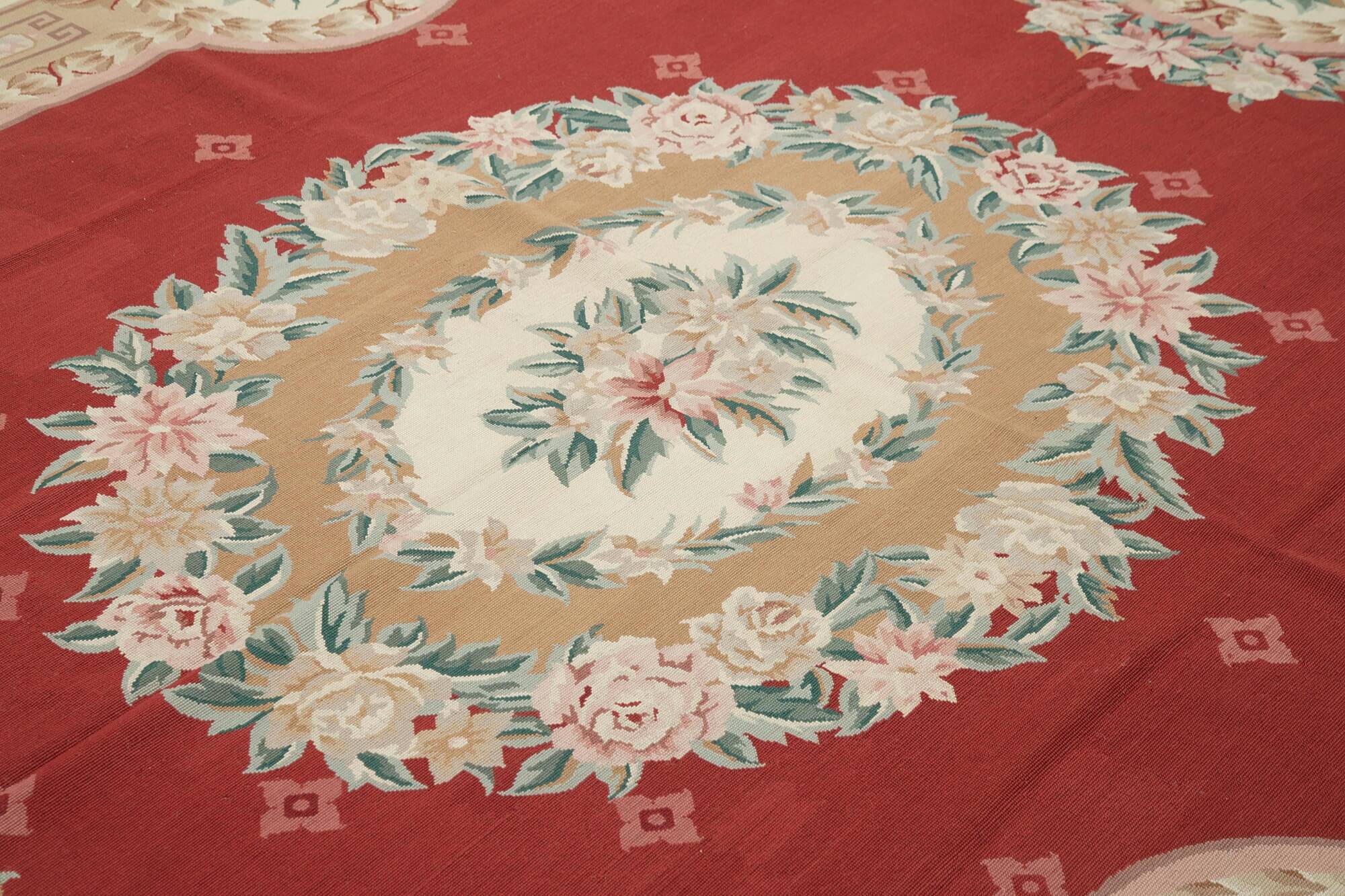 Handmade Vintage Flatweave Needlepoint Kilim 243 cm x 305 cm