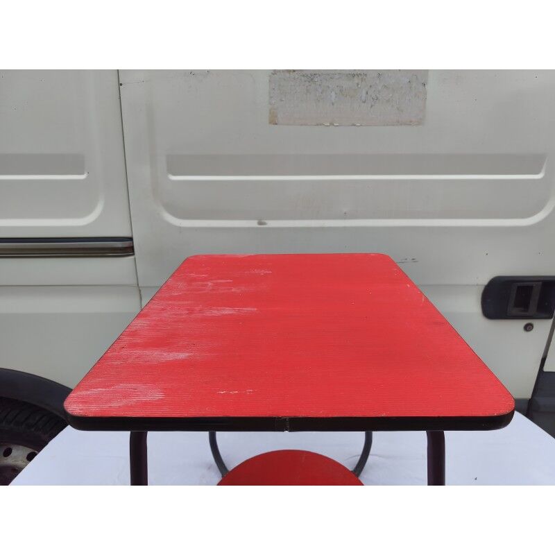 Table vintage fer et bois