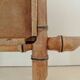 Set of vintage wood mirrors bamboo effect