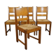 Suite of 4 dining chairs Hague School