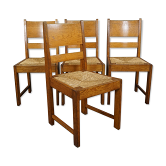 Suite of 4 dining chairs Hague School