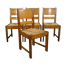 Suite of 4 dining chairs Hague School