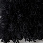 Coussin berbère noir en laine 40x40