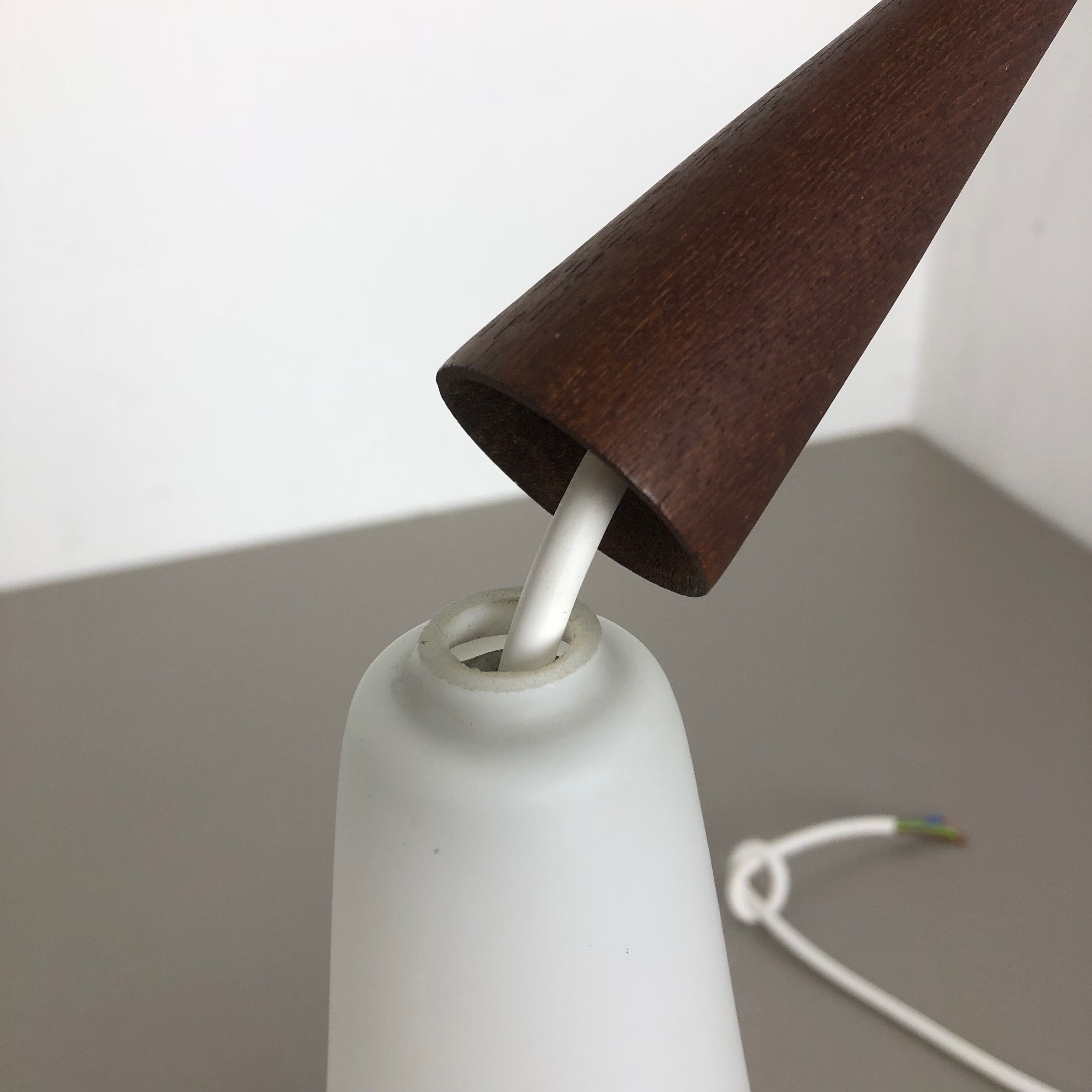 Set of 2 "trompet" hanging lamps by Jo Hammerborg for Fog & Mørup, Denmark, 1963