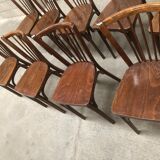 Set of 9 bistro chairs