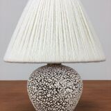 White and black art deco ceramic ball lamp