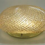 Plafonnier verre or