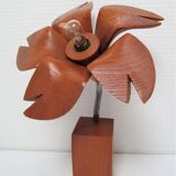 Lamp flower solid wood vintage years
