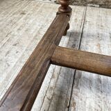 2m walnut drapery farm table