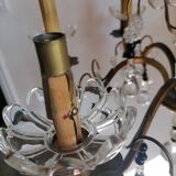 Lustre à pampilles du début du XXème siècle