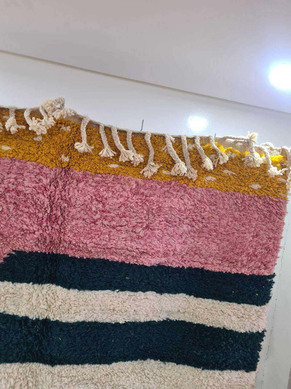 Handmade natural Berber rug 2.5x1.5 m