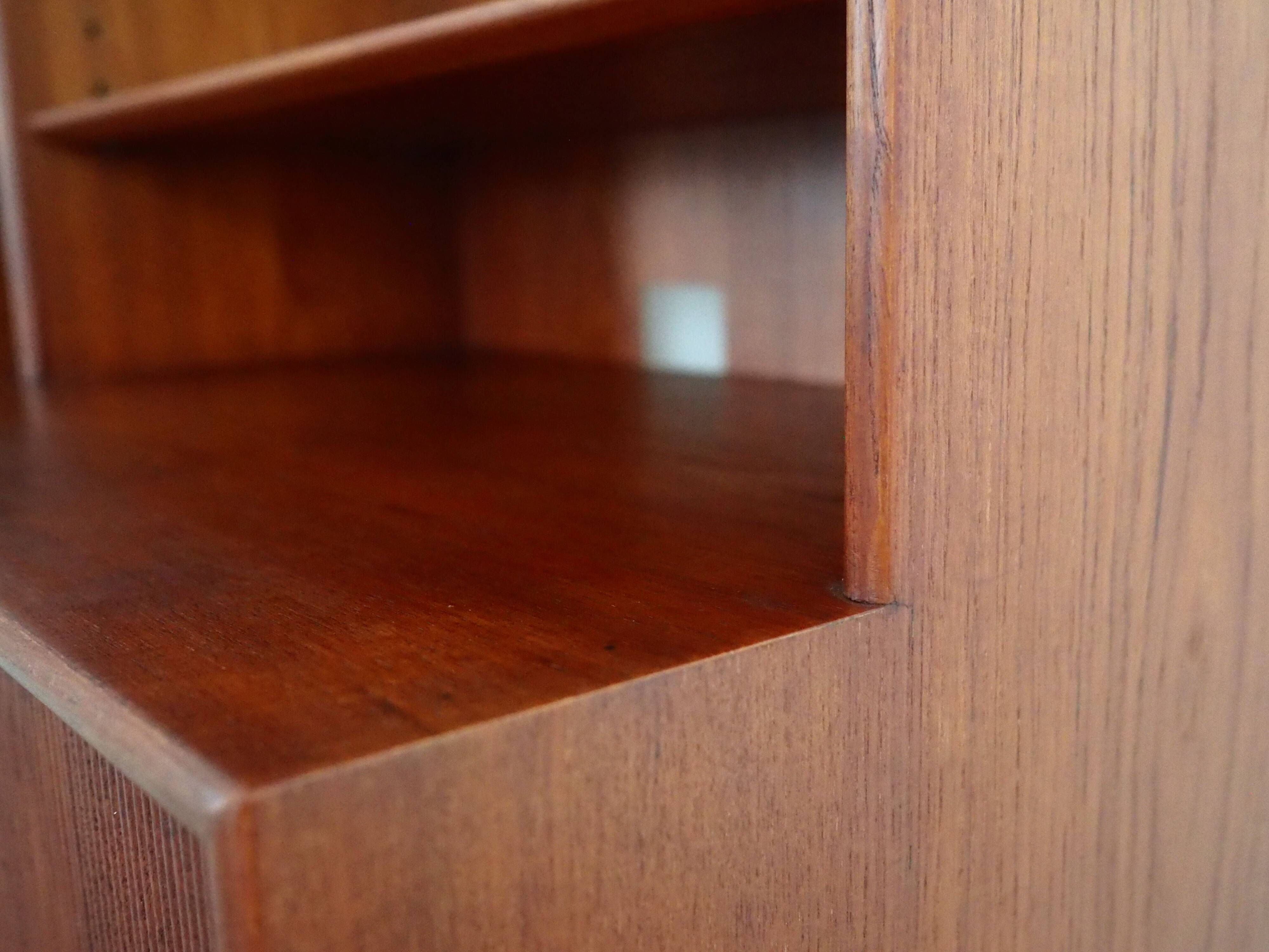 Teak bookcase, Danish design, 1970s, manufactured by Illums Bolighus