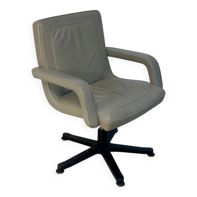 Fauteuil visiteur mobilier international cuir Gris 2000
