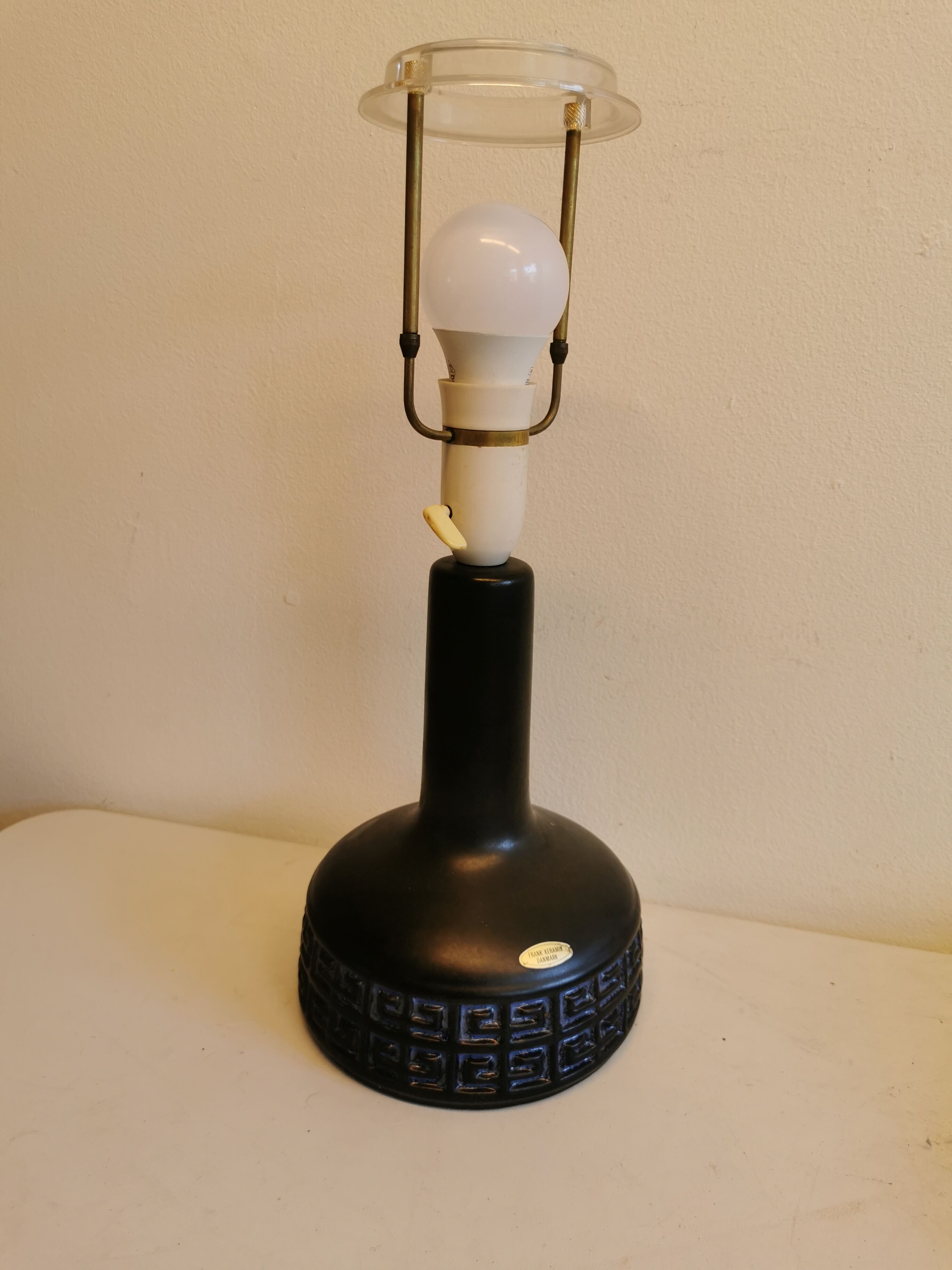 Ceramic table lamp, made by Franck Keramik Danmark.