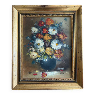 Floral painting signed Frédérick