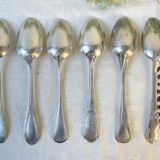 Set of 6 mismatched vintage soup spoons