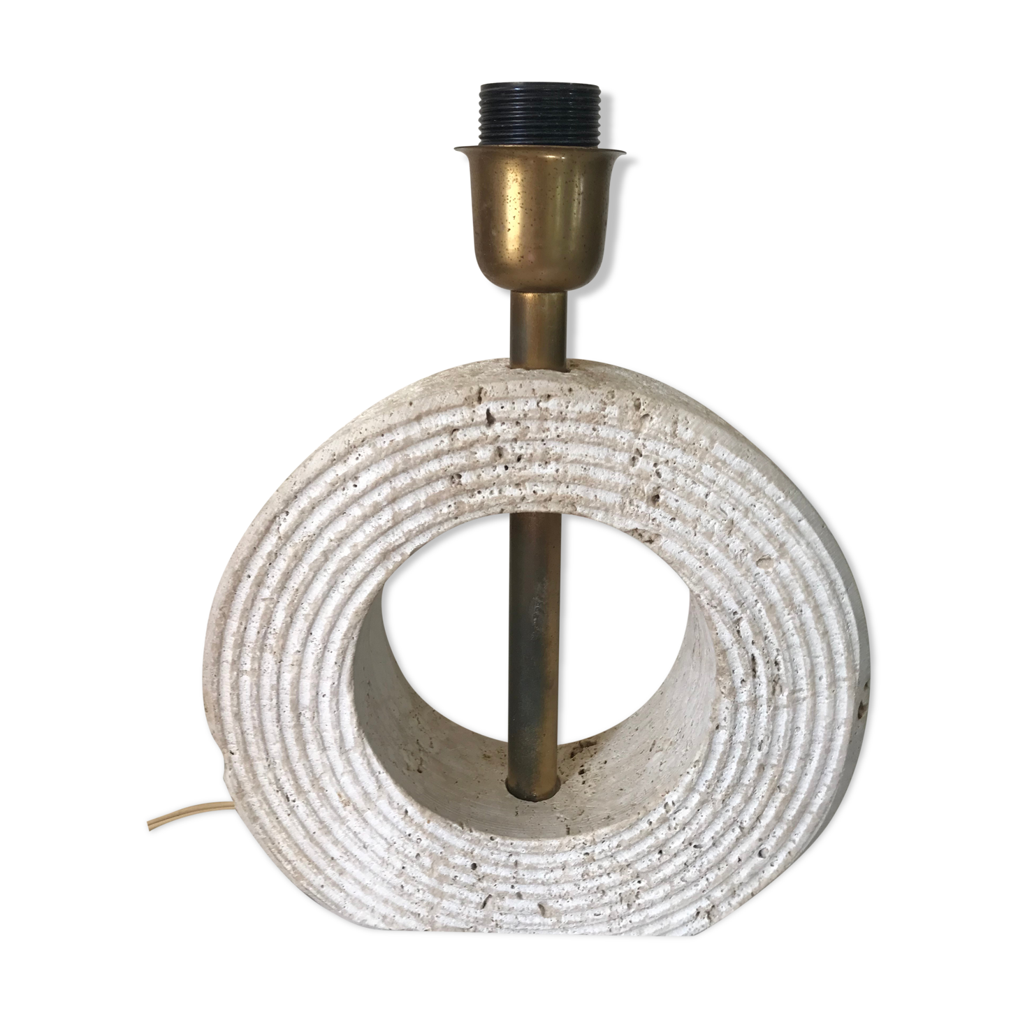Vintage travertine lamp