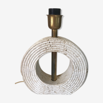 Lampe en travertin vintage