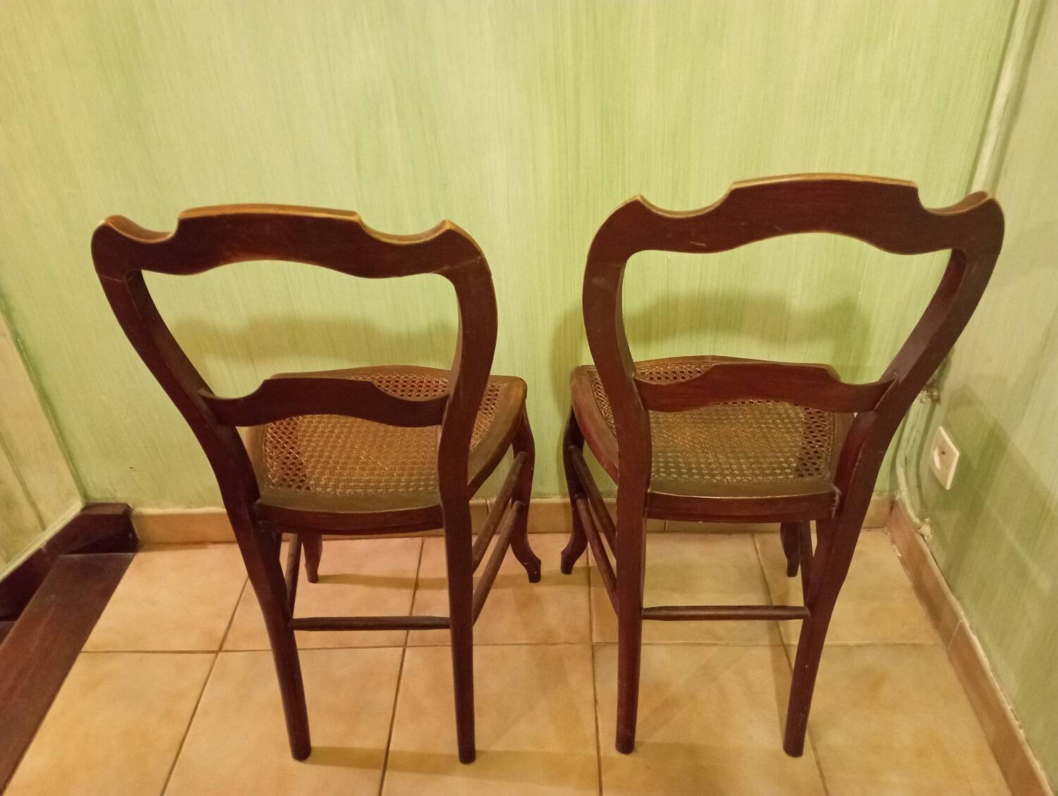 Louis Philippe caned chairs