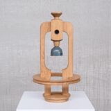 Guillerme et Chambron Oak Mid-Century Pendant Light