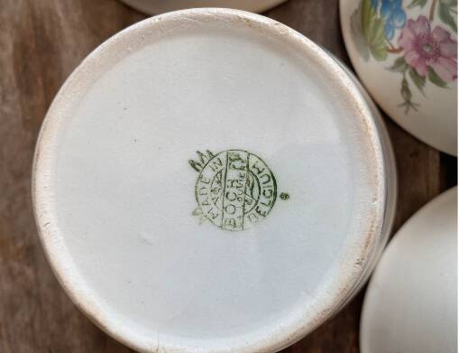 Set of 5 Vintage Boch Frères Ramekins / Small Bowls - Fruit Decor