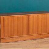 Buffet danois à porte tambour en teck rétro danois moderne Poul Hundevad (HU)