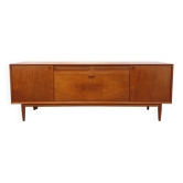 Vintage Scandinavian teak sideboard from the 60s by designer Edvard Valentinsen for Samcom