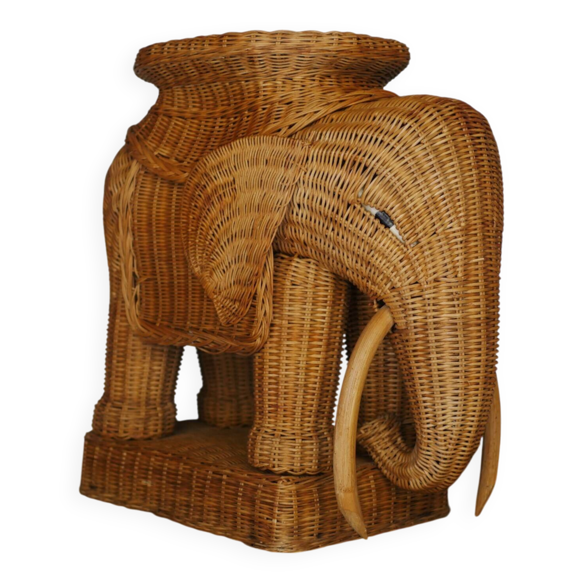 Table basse éléphant des années 60 - Décoration vintage maison