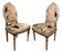 Chairs in Lacquer and Ikat Damask Upholstery, Set of 2