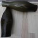 Paire de vases en verre taupe